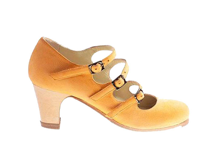 Tres correas. Custom Begoña Cervera Flamenco Shoes